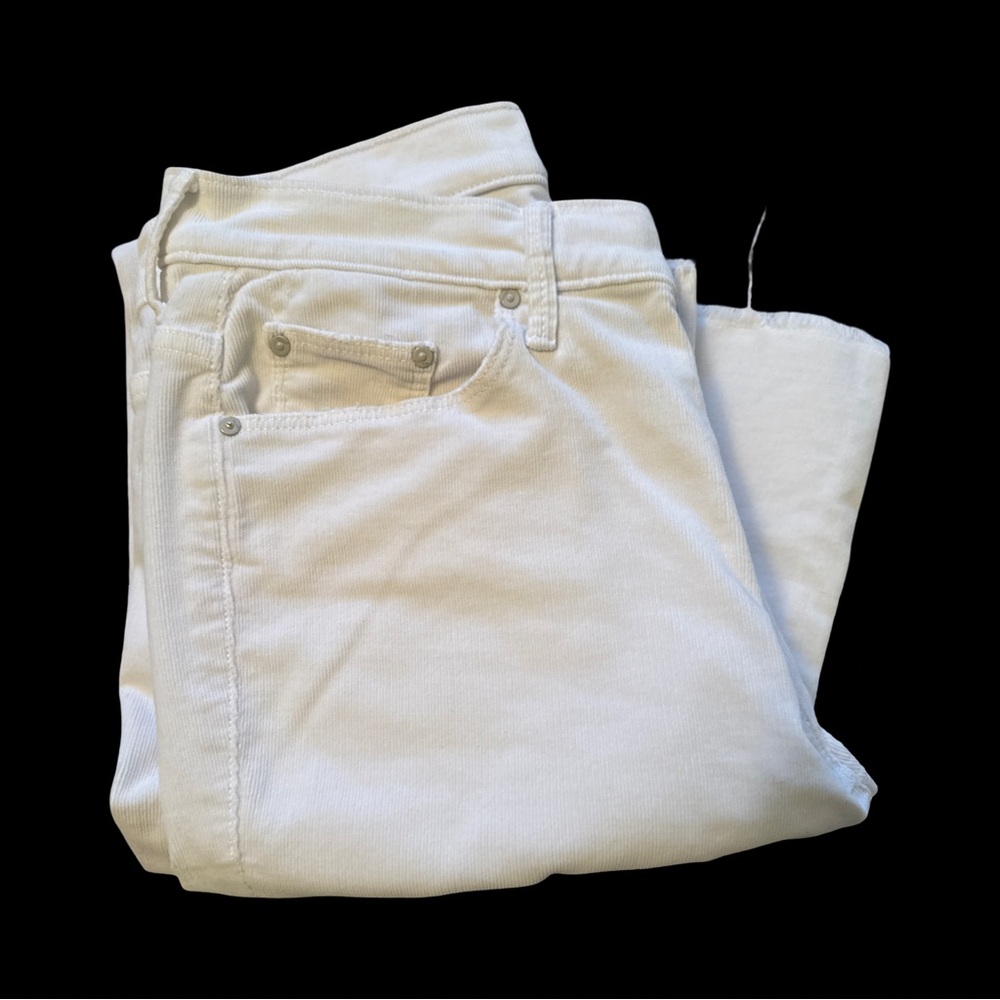 MOTHER Off-White Denim Courduroy Jeans - Picture 7 of 13